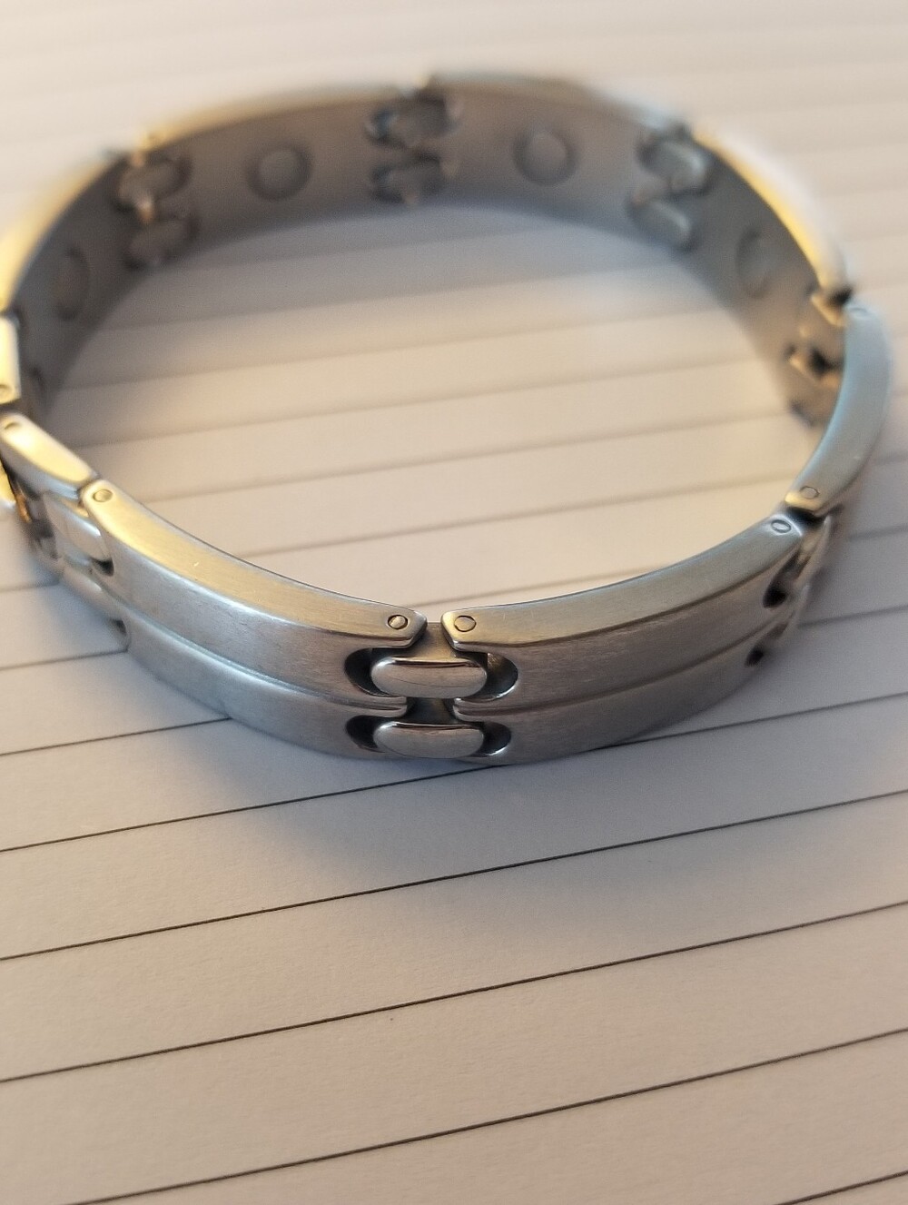 Sabona of London Executive Sport Silber Magnetic 7" Bracelet Silver Tone